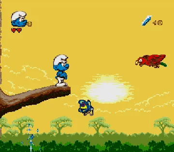 Smurfs Travel the World, The (Europe) (En,Fr,De,Es) screen shot game playing